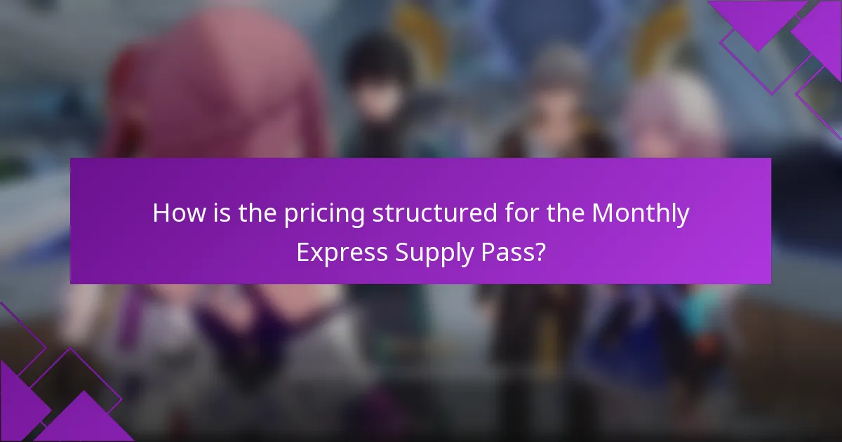 How is the pricing structured for the Monthly Express Supply Pass?
