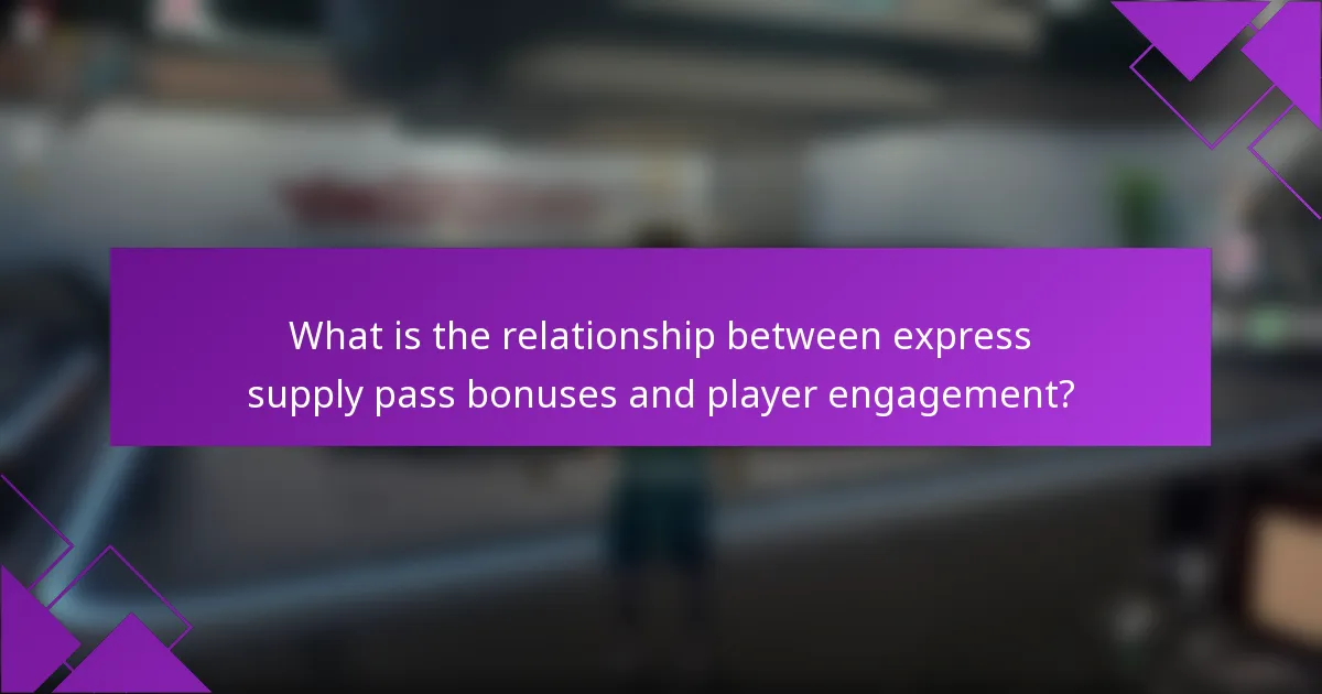 What is the relationship between express supply pass bonuses and player engagement?